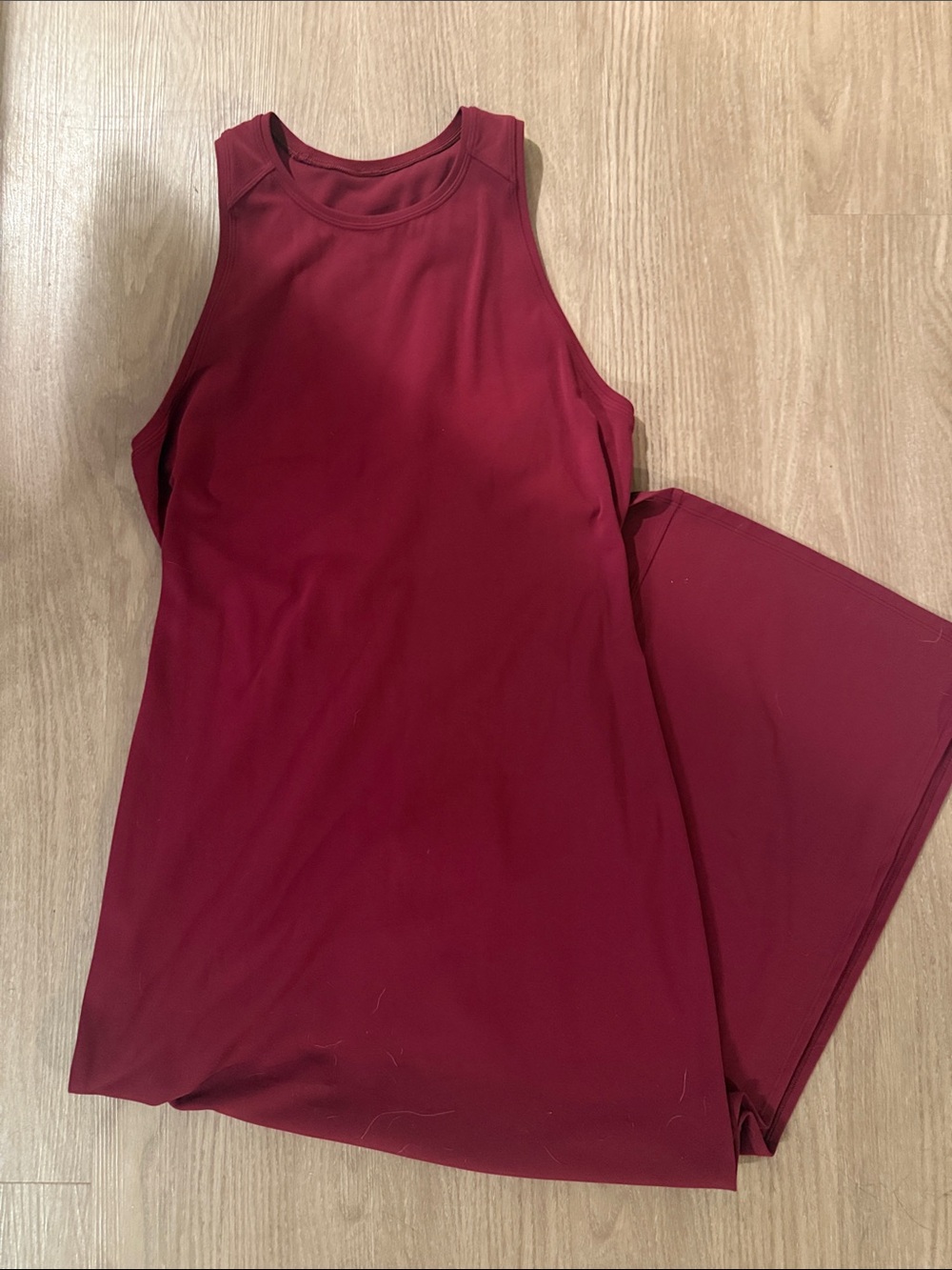 lululemon athletica Sleeveless Maxi Dress in Maroon